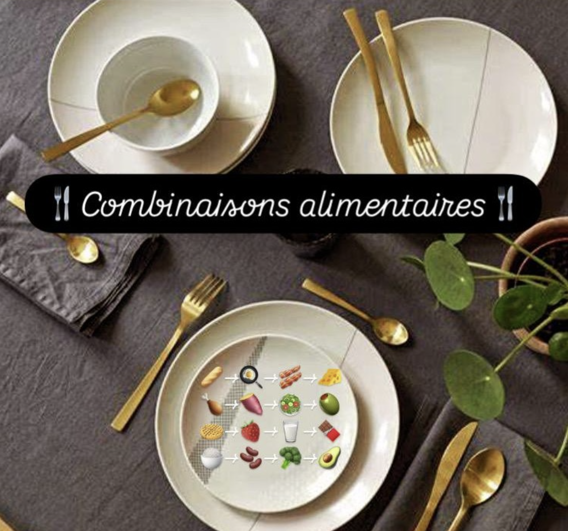 combinaisons alimentaires